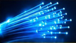 Haz de fibra óptica iluminada